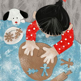 новогодняя открытка 