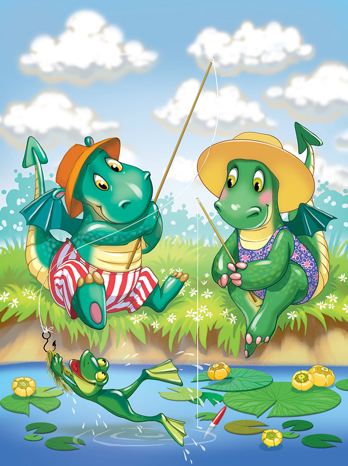 Дракоши на рыбалке