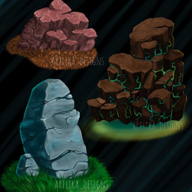 Game art stone