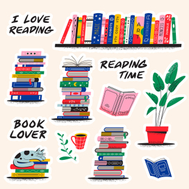 Девушка читает