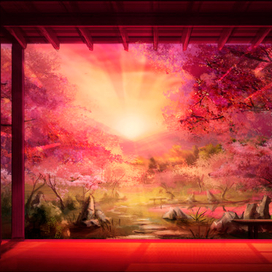 Розовый сад