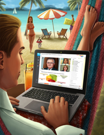 Не трываясь от дел