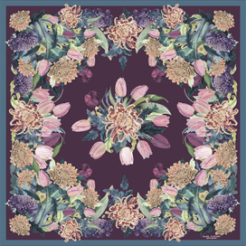 Шёлковый платок( для дома моды Slava Zaitsev)