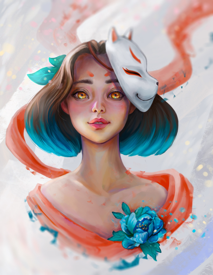 Маска кабуки.