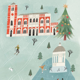 Усадьба Быково зимой