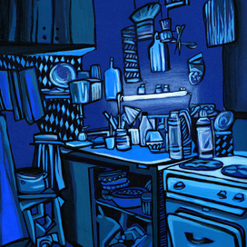 Синяя кухня