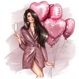 Девушка с шариками