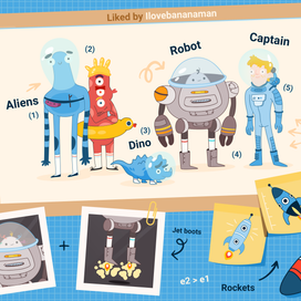 Персонажи для бренда Liked