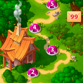 Дизайн локации и интерфейса игры.