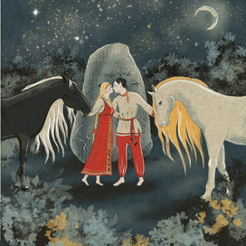 "Перепутье" Иллюстрация по мотивам славянского фольклора