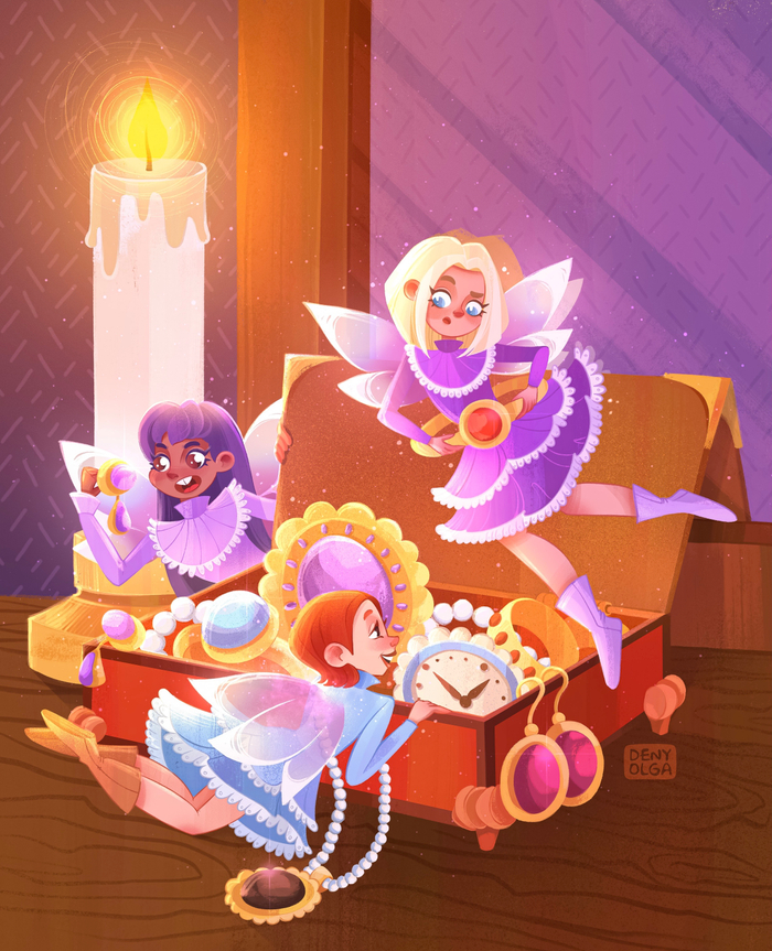 Книжная иллюстрация. Феи