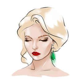 Девушка с изумрудной серёжкой