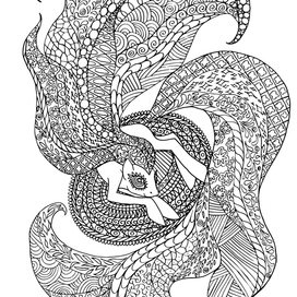 Мифическая раскраска2. Пони-принцесса