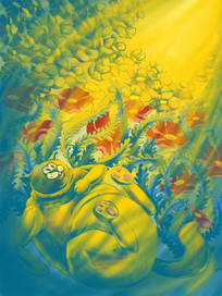 Кот в маках