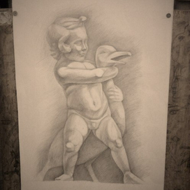 мальчик с гусём