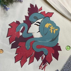 Принт "Медуза"