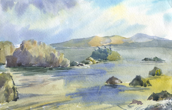 Вечер на море. 