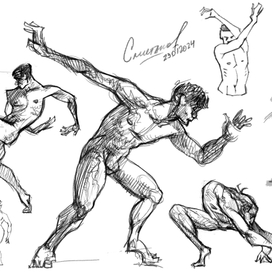 Цифровые зарисовки 3-5 минут