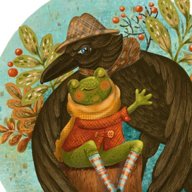 Ворон и лягушка