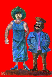 Ряженые на свадьбе.