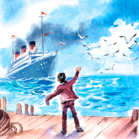 Прощание с Лордом Фаунтлероем на пристане