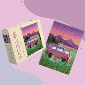 Иллюстрация и упаковка для пазлов