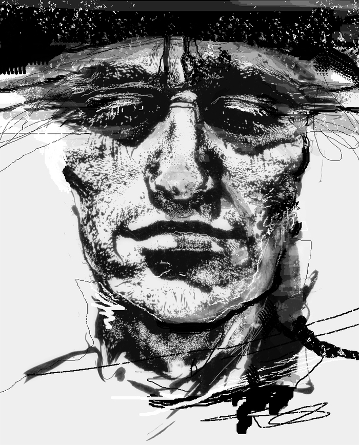 Robespierre vor der Ausführung.