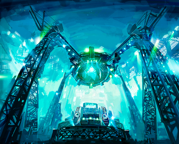 эскиз к 3D сцене