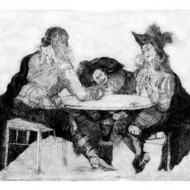 иллюстрация. А.Дюма "три мушкетера"