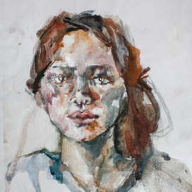 акварельный портрет