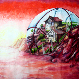 Кислородный домик на Марсе