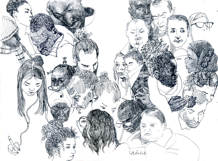 наброски из парижского метро