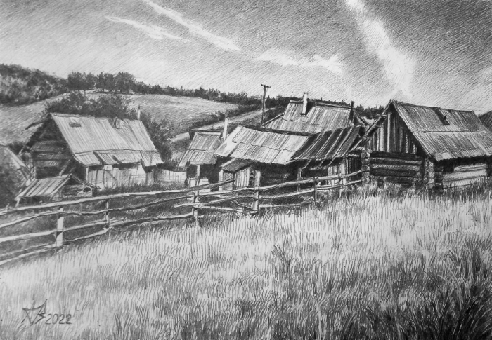 Деревенский пейзаж 