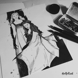 Mabsdrawlloweenclub day 1. Vampire 😈