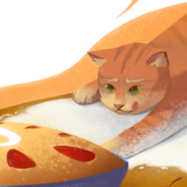 Книжная иллюстрация к произведению "Красная шапочка"