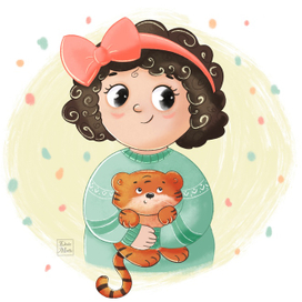 Девочка с тигрёнком 