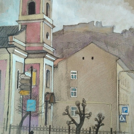 Хуст. Вид на "Замкову гору"