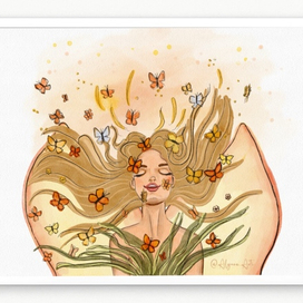 Ресурсная картина для женщин «Легкость»