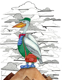Птички: пеликан-почтальон и зимородок-партизан