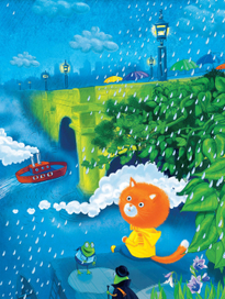 Мокрый котенок