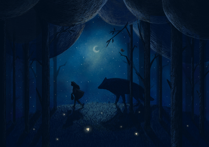 Красная шапочка и серый волк