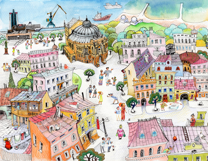 Одесса летом.