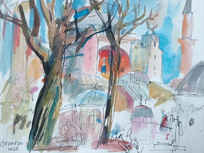 Стамбул. На площади рядом со св.Софией