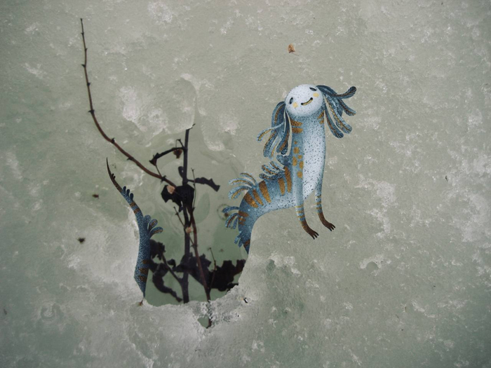 Барабашка из проталины 