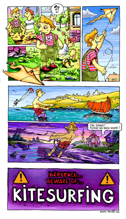 Beware of kitesurfing