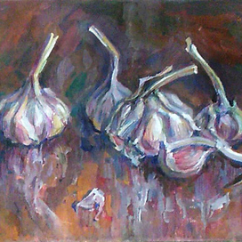 натюрморт с чесноком