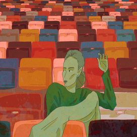 На стадионе