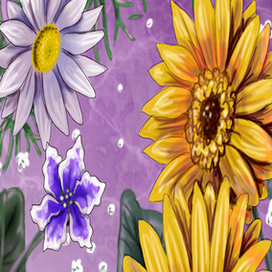 цветы на фон