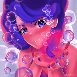 Русалка с рыбкой