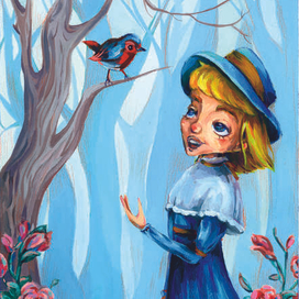 Иллюстрация заставка к книге "Таинственный сад"